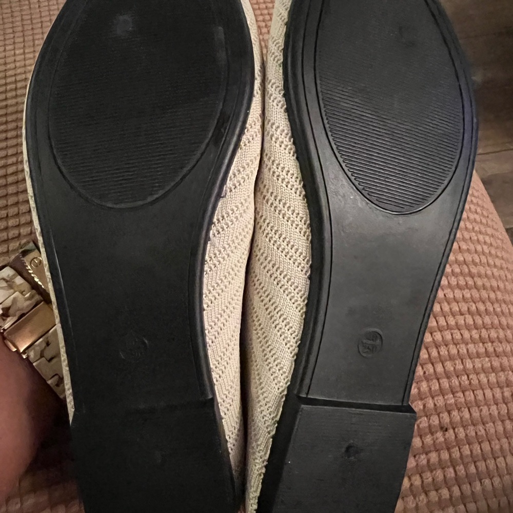 Tan Flats Pointed Toe Dress Shoes - Picture 6 of 6